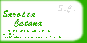 sarolta catana business card